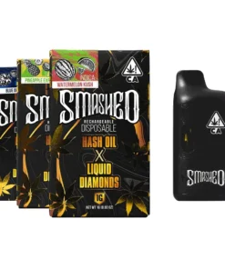 Buy Smashed Hash Oil x Liquid Diamonds Disposable Vapes 1g